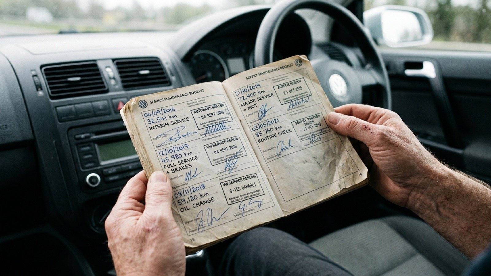 Comment lire un carnet d'entretien, et quels vides sont rédhibitoires